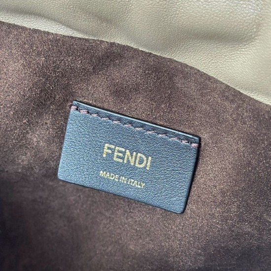Replica Fendi Mamma Baguette Medium Bag Nappa Gray