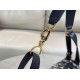 Replica Dior Small/Medium D-Journey Bag Dior Oblique Jacquard Blue
