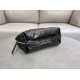 Dior Small/Medium D-Journey Flat Macrocannage Bag Crinkled Black