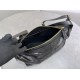 Dior Small/Medium D-Journey Flat Macrocannage Bag Crinkled Black