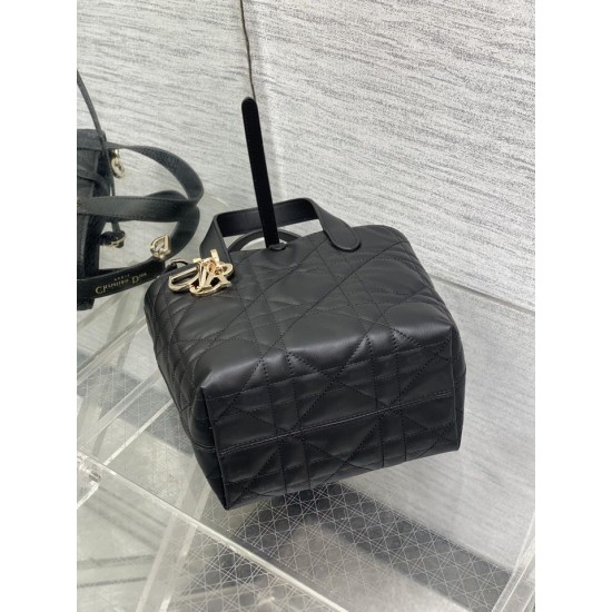 Replica Dior Small/Medium Dior Toujours Vertical Tote Bag Black