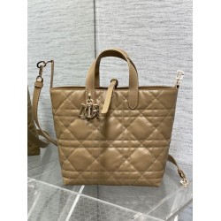 Replica Dior Small/Medium Dior Toujours Vertical Tote Bag Brown