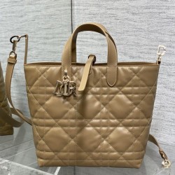 Replica Dior Small/Medium Dior Toujours Vertical Tote Bag Brown