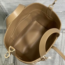 Replica Dior Small/Medium Dior Toujours Vertical Tote Bag Brown