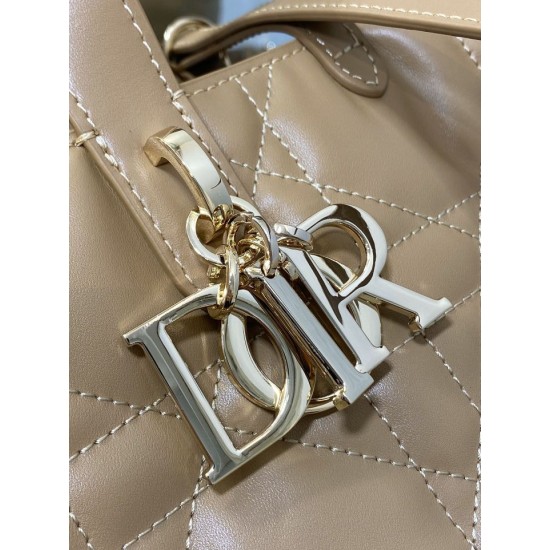 Replica Dior Small/Medium Dior Toujours Vertical Tote Bag Brown