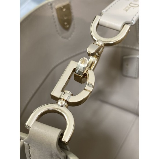 Replica Dior Small/Medium Dior Toujours Vertical Tote Bag Apricot