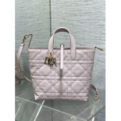 Replica Dior Small/Medium Dior Toujours Vertical Tote Bag Pink