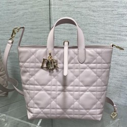 Replica Dior Small/Medium Dior Toujours Vertical Tote Bag Pink