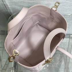 Replica Dior Small/Medium Dior Toujours Vertical Tote Bag Pink