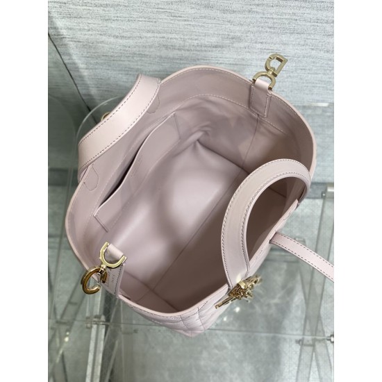 Replica Dior Small/Medium Dior Toujours Vertical Tote Bag Pink