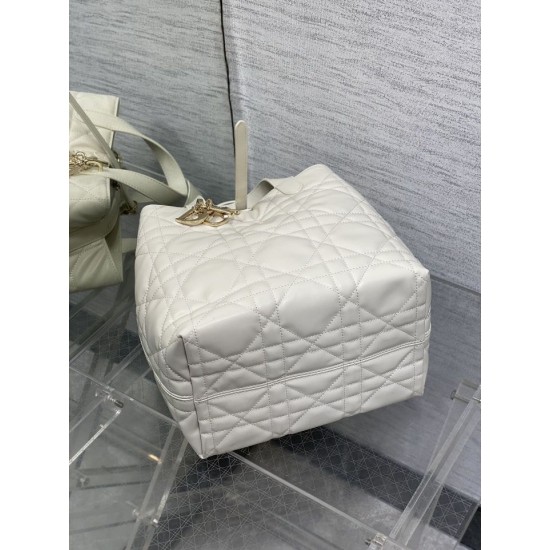 Replica Dior Small/Medium Dior Toujours Vertical Tote Bag White