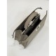 Replica Fendi Peekaboo ISeeU Small Selleria bag with 556 hand-sewn topstitches Gray