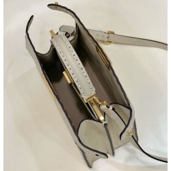 Replica Fendi Peekaboo ISeeU Small Selleria bag with 556 hand-sewn topstitches Beige