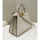 Replica Fendi Peekaboo ISeeU Small Selleria bag with 556 hand-sewn topstitches Beige