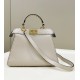 Replica Fendi Peekaboo ISeeU Small Selleria bag with 556 hand-sewn topstitches Beige