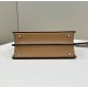Replica Fendi Peekaboo ISeeU Small Selleria bag with 556 hand-sewn topstitches Brown