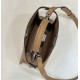 Replica Fendi Peekaboo ISeeU Small Selleria bag with 556 hand-sewn topstitches Brown