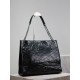Replica YSL Saint Laurent Niki Large Shopping Crinkled Vintage Bag Black Replica YSL Saint Laurent Niki Large Shopping Crinkled Vintage Bag Black