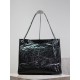 Replica YSL Saint Laurent Niki Large Shopping Crinkled Vintage Bag Black Replica YSL Saint Laurent Niki Large Shopping Crinkled Vintage Bag Black