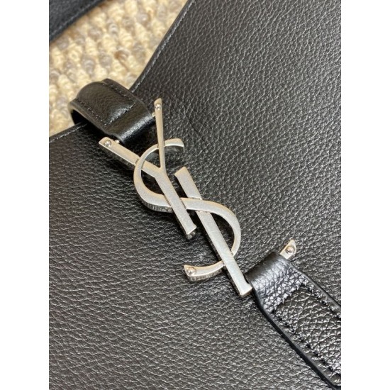 Replica YSL Saint Laurent le 5 à 7 Supple Large Bag Black