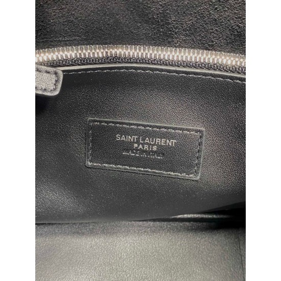 Replica YSL Saint Laurent le 5 à 7 Supple Large Bag Black