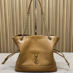 Replica YSL Saint Laurent Jamie 4.3 Large Pochon Shopping Bag Musk