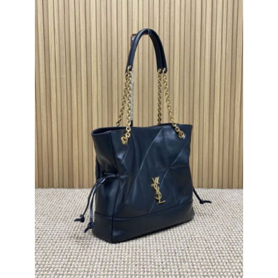 Replica YSL Saint Laurent Jamie 4.3 Large Pochon Shopping Bag Black
