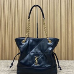 Replica YSL Saint Laurent Jamie 4.3 Large Pochon Shopping Bag Black