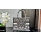 Replica Dior Medium Dior Book Tote Bag Embroidery with Multicolor Dior Around the World Motif