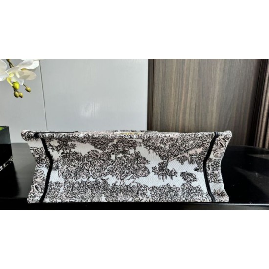 Replica Dior Medium Dior Book Tote Bag Embroidery with Multicolor Dior Around the World Motif