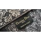 Replica Dior Medium Dior Book Tote Bag Embroidery with Multicolor Dior Around the World Motif Blue