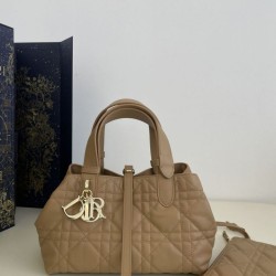 Replica Dior Small/Medium Dior Toujours Bag Macrocannage Tan