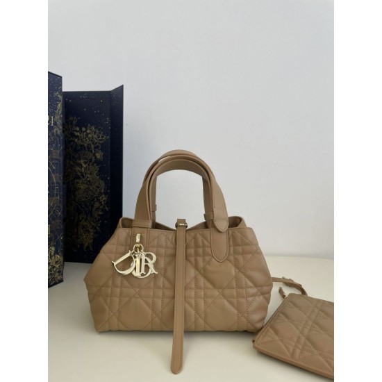 Replica Dior Small/Medium Dior Toujours Bag Macrocannage Tan