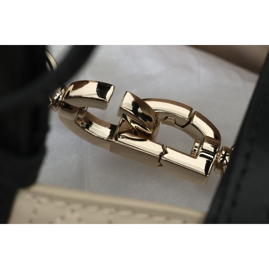 Replica Dior Medium Dior Toujours Macrocannage Bag Beige/Black