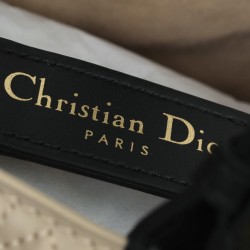 Replica Dior Medium Dior Toujours Macrocannage Bag Beige/Black