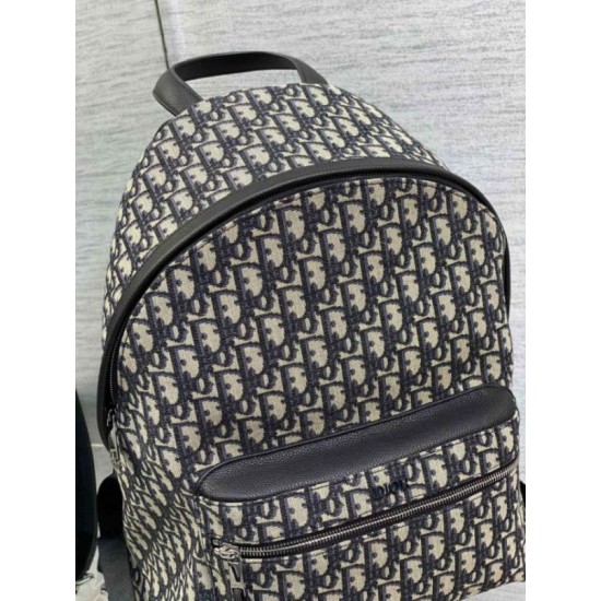 Replica Dior Rider Backpack Dior Oblique Jacquard Beige /Black