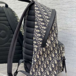 Replica Dior Rider Backpack Dior Oblique Jacquard Beige /Black Replica Dior Rider Backpack Dior Oblique Jacquard Beige /Black
