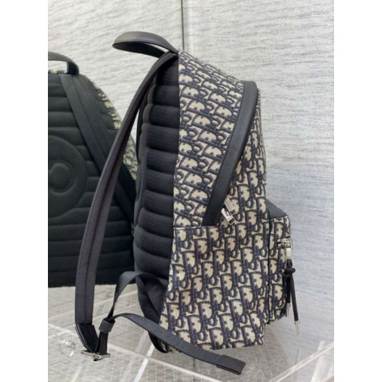 Replica Dior Rider Backpack Dior Oblique Jacquard Beige /Black