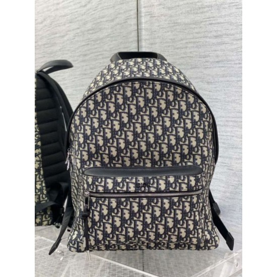 Replica Dior Rider Backpack Dior Oblique Jacquard Beige /Black