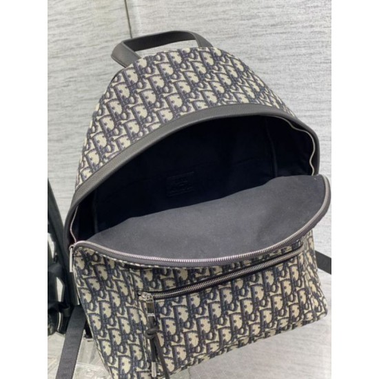 Replica Dior Rider Backpack Dior Oblique Jacquard Beige /Black