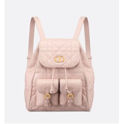 Replica Dior Medium Dior Caro Backpack Pink Macrocannage 