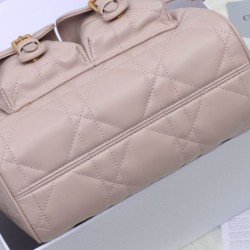 Replica Dior Medium Dior Caro Backpack Pink Macrocannage 