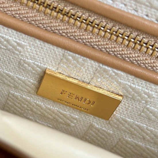 Replica Fendi Mini Iconic Peekaboo Bag Light Brown Replica Fendi Mini Iconic Peekaboo Bag Light Brown