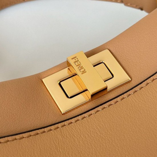 Replica Fendi Mini Iconic Peekaboo Bag Light Brown Replica Fendi Mini Iconic Peekaboo Bag Light Brown