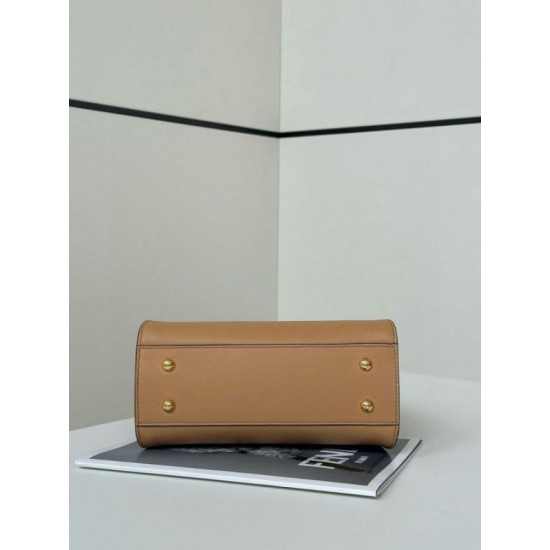 Replica Fendi Mini Iconic Peekaboo Bag Light Brown Replica Fendi Mini Iconic Peekaboo Bag Light Brown