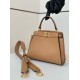 Replica Fendi Mini Iconic Peekaboo Bag Light Brown Replica Fendi Mini Iconic Peekaboo Bag Light Brown