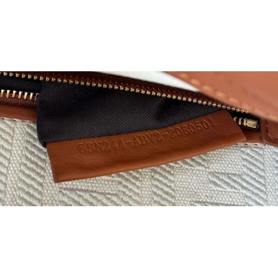 Replica Fendi Mini Iconic Peekaboo Bag Brown