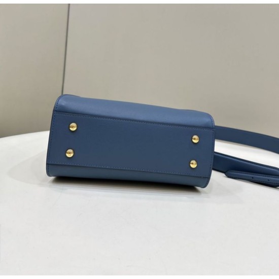 Replica Fendi Mini Iconic Peekaboo Bag Blue