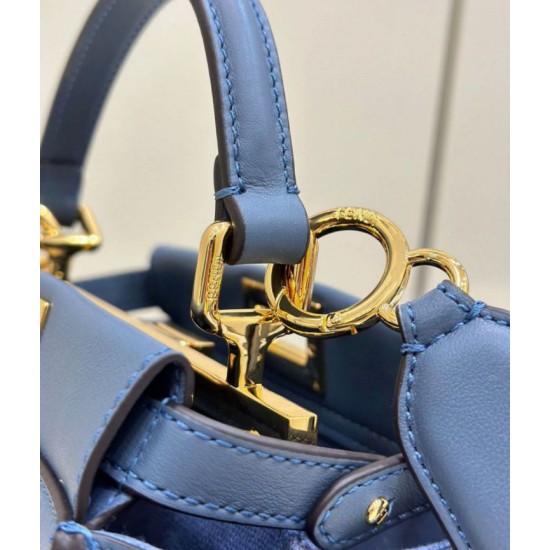 Replica Fendi Mini Iconic Peekaboo Bag Blue