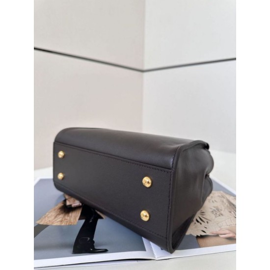 Replica Fendi Mini Iconic Peekaboo Bag Black